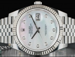 Rolex Datejust II 41 Jubile MOP Madreperla/Mother Of Pearl Diamonds - 126334